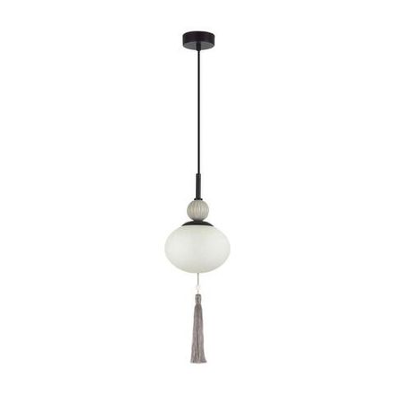 8273/1A NEOCLASSI черный/серый/белый, металл/керамика/стекло Подвес Е14 1*40W 220V GLORIYA