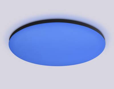 Потолочный светодиодный светильник с Wi-Fi Яндекс Алисой/Tuya/Smart Home/Alexa FZ2005 BK черный IP54 25W 3000K-6500K+RGB D370*55 (ПДУ ИК)