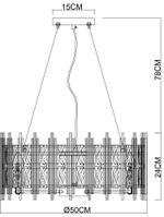 Подвесная люстра Arte Lamp ALRUBA A1043SP-6BK, 6хE14