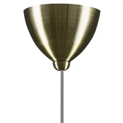 813031 Подвес GLOBO 1х40W E14 electroplating bronze/white Lightstar