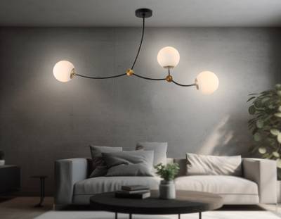 Подвесной светильник TR2568/3 BK/SB черный/бронза E27/3 max 60W 1130*150*540