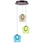 796139 Люстра CARAMELLO LED 3х6W 330LM КОФЕЙНЫЙ/МУЛЬТИКОЛОР 3000K Lightstar