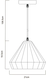 Подвесной светильник Arte Lamp IMBUTO A4281SP-1CL, 1хE27