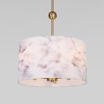 Потолочный светильник с тканевыми абажурами 60174/3 латунь