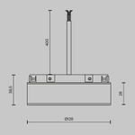 Источник напряжения встраиваемый Basity 48V, 200Вт, черный, TRA172DR-200W-B. TM Maytoni