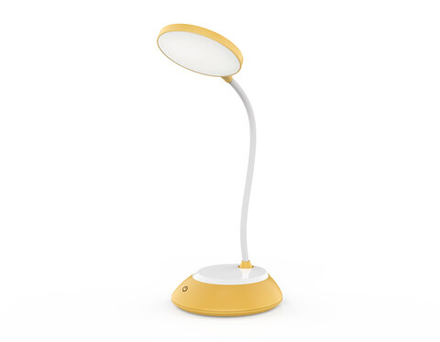 Светильник светодиодный настольный DE602 YL/WH желтый/белый LED 2800-6500K 5W