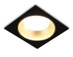 Светильник встраиваемый TN52340 SBK/SGD черный песок/золото песок GX53 max 12W 115*115*25