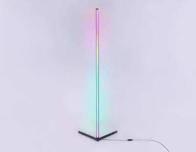 Светильник светодиодный напольный RGB с пультом FL8027 BK черный LED 20W RGB D32*1650 (ПДУ РАДИО 2.4G)