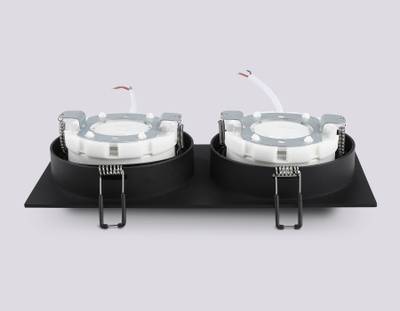 Светильник встраиваемый поворотный точечный TN51920/2 BK черный GX53 max 12W 220*115*23