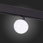 ST358.436.07 Магнитный трековый светильник Черный LED 1*7W 3000K 520Lm Ra>80 120° IP20 L120xW90xH192 48V