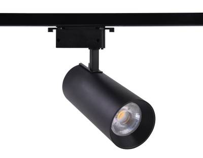 Трековый однофазный светодиодный светильник GL5859 BK черный LED 20W 4200K 24°