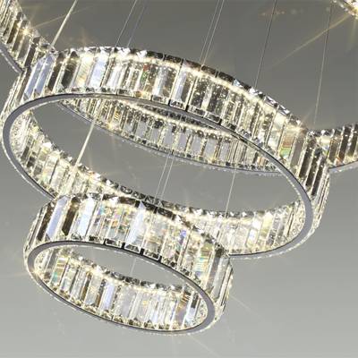 4930/88L L-VISION ODL24 611 хром/прозрачный металл/хрусталь Люстра LED 88W 4000K 10200Лм VEKIA