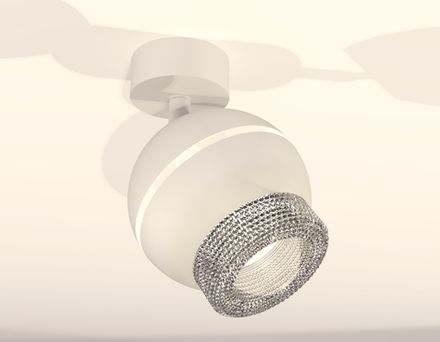 Комплект поворотного светильника с дополнительной подсветкой XM1101010 SWH/CL белый песок/прозрачный MR16 GU5.3 LED 3W 4200K (A2202, C1101, N7191)