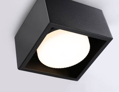 Светильник накладной TN70827 BK черный GX53 max 12W 100*100*60