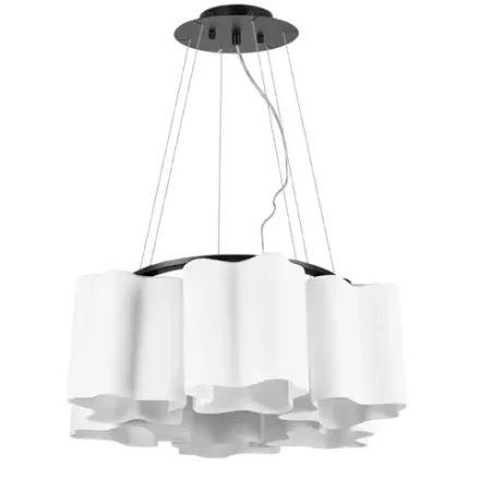 802167 Подвес NUBI 6х40W E27 ЧЕРНЫЙ МАТОВЫЙ/БЕЛЫЙ Lightstar