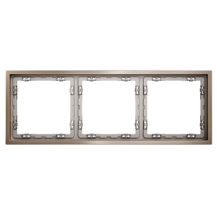 VLSM120310 Рамка металлическая на 3 поста, S70 Metal (платина). (ТМ Maytoni)