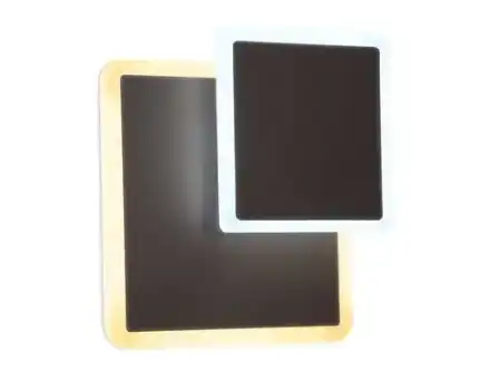 Настенный светодиодный светильник FW108 CF кофе LED 3000K/6400K 18W 240*220*50