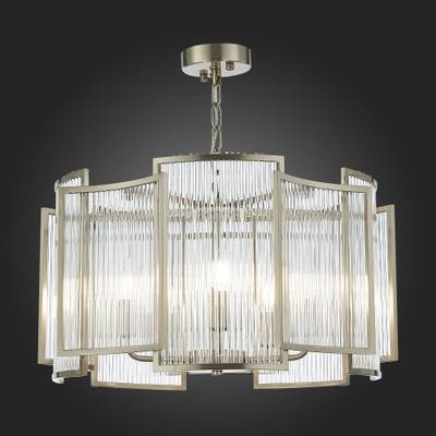 SL1234.103.05 Люстра подвесная ST-Luce Никель/Прозрачный, Никель E14 5*60W