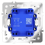 VLS020203 Выключатель встраиваемый VOLTUM S70 двухклавишный с подсветкой 10А, (кашемир). (ТМ Maytoni)