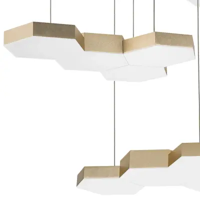 750263 Люстра подвесная FAVO LED-80W 3840LM Satin Gold 4000K Lightstar