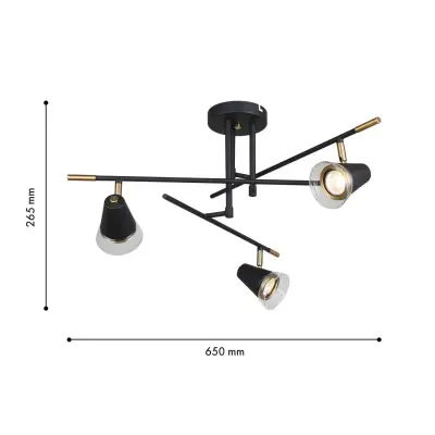 Потолочная люстра Trandy 4618-3C, 3*GU10*35W. ТМ F-Promo