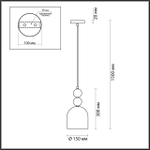 4589/1A SUSPENTIONI LN26 146 золотой Подвес E27 60W 220V GILLIAN