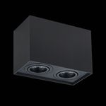 ST109.407.02 Светильник потолочный Мат. черный GU10 2*50W  L181xW100xH123 220V Без ламп