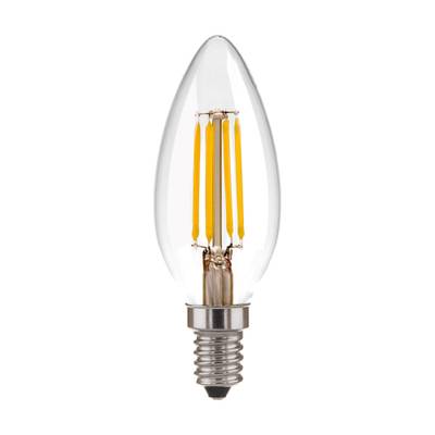 Филаментная светодиодная лампа "Свеча" C35 9W 4200K E14 (CW35 прозрачный) BLE1426