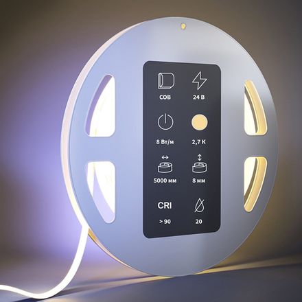 Светодиодная лента Ultra 24В COB 8Вт/м 2700К 5м IP 20 201070. TM Maytoni