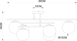 Потолочная люстра Arte Lamp ALCOR A2224PL-6BK, 6хE14