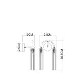 Бра Arte Lamp BORGIA A4088AP-2AB, 2хG9