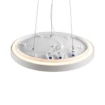 7755/92L MITRA LED SN 539 Светильник металл/акрил/белый LED (80Вт+12Вт) 3000K+3000K D800 IP20 подсветка QUASAR