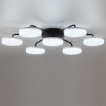 8236/7CL LEDIO LN25 черный, металл/акрил Люстра потолочная с пультом ДУ LED 90W 3000-6000К 220V DIDANA