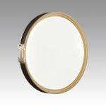 7667/DL COLOR SN 132 Светильник пластик/белый/черный/золотой LED 48Вт 4000К D405 IP43 FAVEMO BLACK