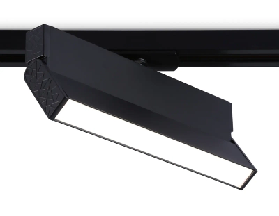 Светильник светодиодный трековый GL6808 BK черный LED 12W 4200K 230*22*87