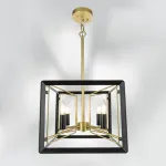 713447 Люстра REGOLO 4х40W E14 ЧЕРНЫЙ МАТОВЫЙ/ЗОЛОТО Lightstar