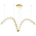 5008/92L L-VISION ODL23 595 золотой/прозрачный/металл/акрил Люстра LED 92W 4000K 4600Лм CRYSTAL