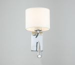 Настенный светильник Escada 552/A LED*1W+E27*60W Chrome/White