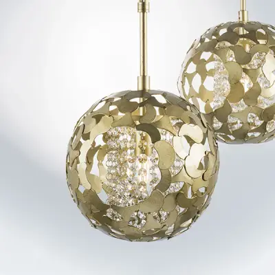 727011 Люстра VERONA 1х40W E14 ЗОЛОТО/ПРОЗРАЧНЫЙ Lightstar