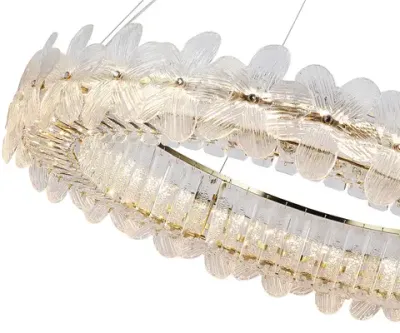 Люстра Лиона латунь d80 h150 Led 140W (3000K)