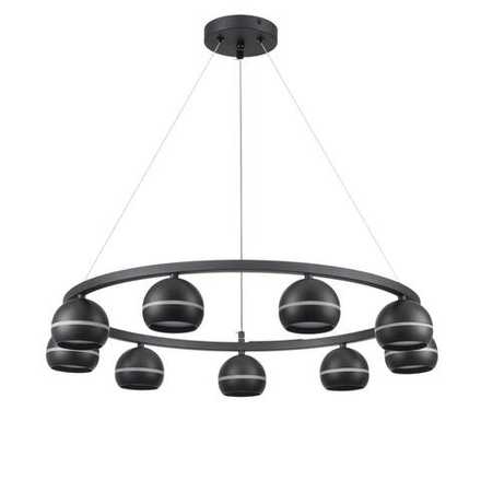 8242/9 COMFI LN26 245 черный металл Светильник подвесной LED GX53 8*7W 220V LUAZANA