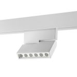 358627 SHINO NT21 065 белый Трековый низковольтный св-к диммируемый с ДУ, со сменой цв.температуры IP20 LED 3000~6500К 12W 48V FLUM