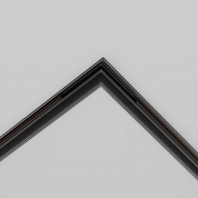 Коннектор угловой 90° Exility встраиваемый под ГКЛ 9,5 мм, черный, TRACL034-42B-R. TM Maytoni