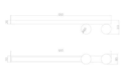 Потолочный светильник Arte Lamp NIHAL A2611PL-3BK, 1хLED