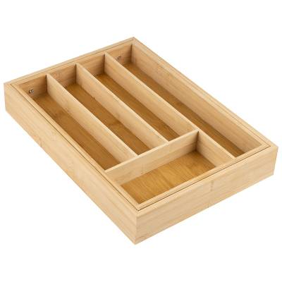 Лоток для столовых приборов BAMBOO (раздвижной), 36*26(38)*5,5 см