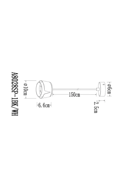 Подвесной светильник Arte Lamp AMAKS A8028SP-1WH, 1хGX53