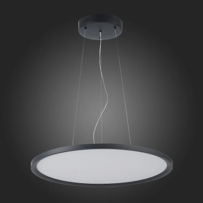 ST602.443.56 Светильник подвесной Черный LED 1*56W 4000K 5 040Lm Ra>80 120 IP20 D600xH36 90-265V