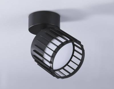 Накладной поворотный спот со сменной лампой TN71159 BK черный GX53 D100*125