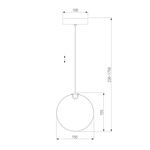 Подвесной светильник 50231/1 LED прозрачный, LED