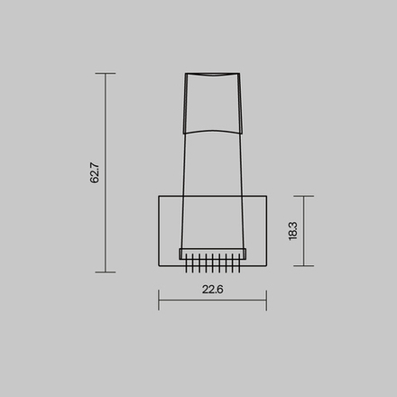 Комплект креплений (для профиля 50x35) 4 шт., ALM-5035T-MT 642036. TM Maytoni